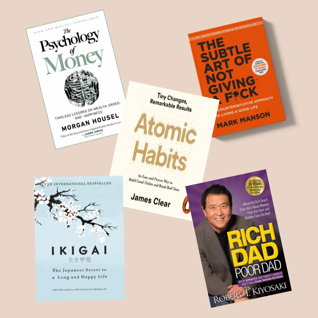 Essential Books for Money Mentality and Character Building | Set of 5 |
